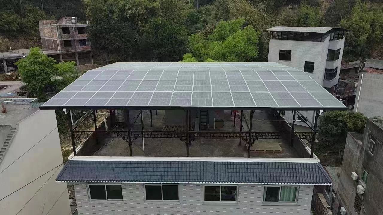 扬州15kw+10kwh自建别墅家庭光伏储能系统